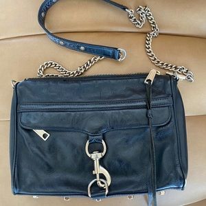 Rebecca Minkoff mini Mac leather crossbody bag black